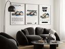 Unique sneaker art illustration, perfect for a gallery wall, from the Sneaker Printable Wall Art Set.