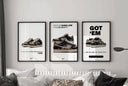 Another angle of the Streetwear Printable Poster Set showcasing stylish sneakers in a trendy layout.