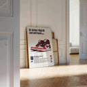 Close-up of the Streetwear Sneakerhead Decoration Poster highlighting bold sneaker graphics suitable for any decor.