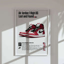 Vibrant digital wall art featuring the Streetwear Sneakerhead Decoration Poster with stylish sneaker designs.