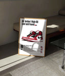 Artistic representation of stylish sneakers in the Streetwear Sneakerhead Decoration Poster, great for gallery walls.