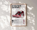 Streetwear Sneakerhead Decoration Poster with a digital art design of sneakers, ideal for chic room aesthetics.