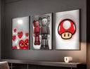 Hypebeast art showcasing playful brown character with stars, adding a whimsical touch to your decor.