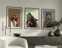 Ringed hand presenting a unique accessory in the Urban Masculine Wall Art, symbolizing strength and style.