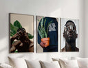 Urban Masculine digital wall art focusing on cultural symbolism and contemporary design elements.