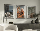 Vintage Retro Fashion Posters Set of 3 featuring elegant designs and stylish details, ideal for wall art.