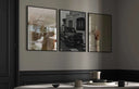 Vogue Fashion Poster Set of 12 featuring modern black-and-white fashion and luxury car digital wall art in a stylish dining room setting — HAUS OF PRINTS