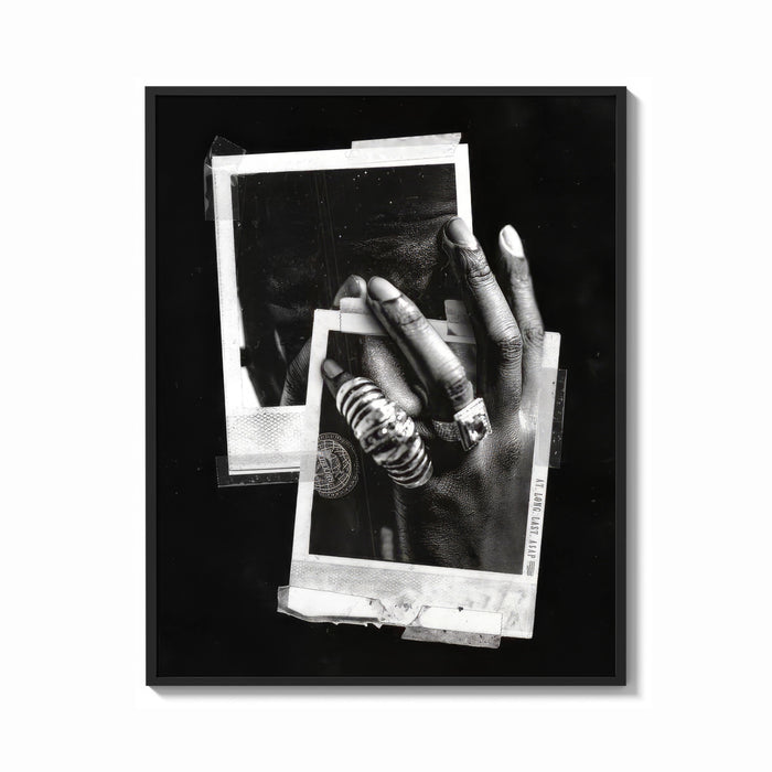 Framed ASAP Rocky At Long Last Rings print shown as a bold statement piece on a clean gallery wall