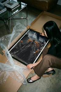 Bleach Vasto Lorde Ichigo Moonlit Battlefield framed print hand-wrapped and packed for safe shipping