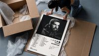 Drake Scorpion framed print being unboxed from protective packaging