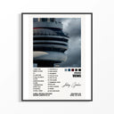 Framed Drake Views print shown as a statement piece on a gallery wall