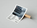 Drake Views poster print laid beside its crush-resistant shipping tube