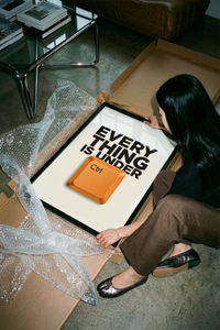 Everything Is Under Ctrl Funny Office poster with bold black text and orange Ctrl key graphic.