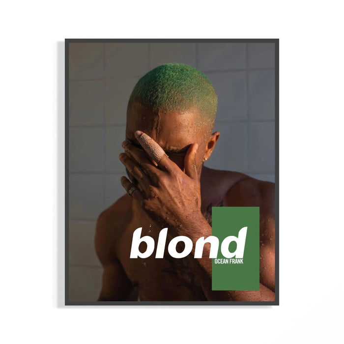 Blond Frank Ocean Album Cover Portrait poster rolled beside its crush-resistant shipping tube