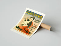 Rolled Woman brushing teeth with toothpaste poster beside its crush-resistant kraft shipping tube