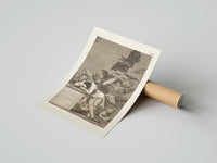 Rolled Sleeping man surrounded by owls and bats poster beside its crush-resistant kraft shipping tube