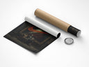 Goya Swoosh poster with red Nike swoosh rolled out of a crush-resistant tube with cap