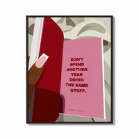 Framed Healing Is a Journey Book Page print shown as a bold statement piece on a clean gallery wall