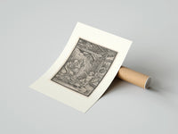 Rolled Death with skeleton takes a child poster beside its crush-resistant kraft shipping tube