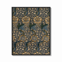Framed William Morris Kennet print shown as a bold statement piece on a clean gallery wall