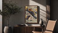 Nike Air Max 1/97 Sean Wotherspoon poster framed above a fluted sideboard beside a potted tree