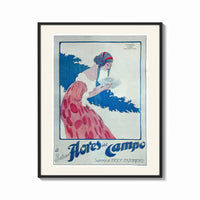 Framed Woman holding soap box print shown as a bold statement piece on a clean gallery wall