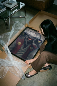 Jiraiya Toad Sage Summoning Naruto poster rolled beside its crush-resistant shipping tube