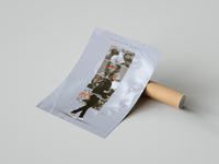 Kendrick Lamar DAMN Collage poster rolled beside its crush-resistant shipping tube