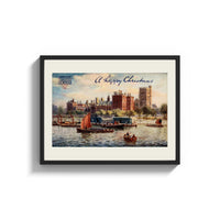 Framed Lambeth Palace on the Thames print shown as a wide statement piece on a clean white wall