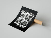 Metallica The Memory Remains poster print laid beside its crush-resistant shipping tube