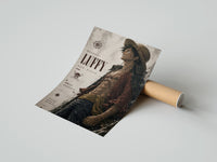 Rolled Anime pirate in straw hat poster beside its crush-resistant kraft shipping tube