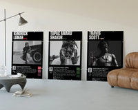 Hip Hop Legends Set of 3 displayed beside a brown leather sofa