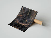 Rolled Three legendary ninja anime characters poster beside its crush-resistant kraft shipping tube