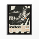 Framed Nike Air Force 1 Low sneaker print displayed as a statement piece