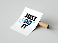 Close detail of the Nike swoosh and typography illustration from the Have a Nice Day set