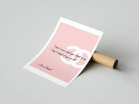 Chanel Wall Art Set poster rolled beside its crush-resistant shipping tube