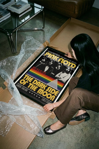 Pink Floyd Dark Side of the Moon Earls Court 1973 framed print hand-wrapped and packed for safe shipping