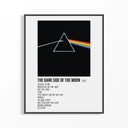 Framed Pink Floyd Dark Side of the Moon Prism print shown as a statement piece on a gallery wall