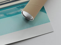 Matte paper-texture close-up of the White Porsche 911 Turbo classic sports car print