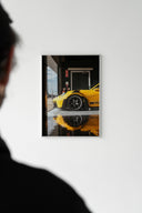 Porsche GT3 RS duo poster rolled out of a crush-resistant shipping tube with cap