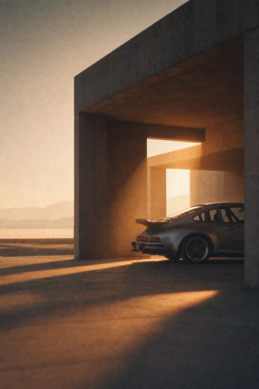 Porsche 911 at golden hour — Porsche posters & 911 art prints