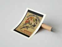 Rolled Woman dancing with white cat poster beside its crush-resistant kraft shipping tube
