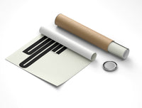 Rolled Never Be Boring Eleanor Roosevelt quote poster with cardboard tube packaging