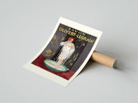 Rolled Woman bathing in soap suds poster beside its crush-resistant kraft shipping tube
