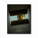 Framed Se7en box scene print shown as a bold statement piece on a clean gallery wall