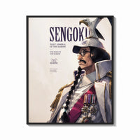Framed Marine fleet admiral in white uniform print shown as a bold statement piece on a clean gallery wall