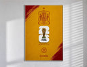 FIFA World Cup 2026 Spain emblem poster in a slim frame on a bright wall with soft window light