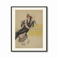 Framed Flamenco dancer with flowers in hair print shown as a bold statement piece on a clean gallery wall