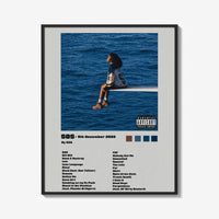 SZA SOS album tracklist poster print for music wall decor