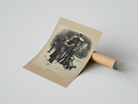 Rolled Child mailing letter to Santa poster beside its crush-resistant kraft shipping tube